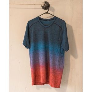 Lululemon Color Fade Blue to Red - V Neck